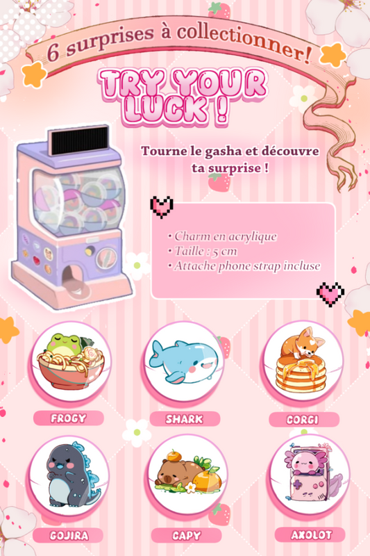 Précommande - GASHA Mystery Phone Charm