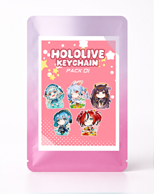 Précommande - GASHA Mystery Keychain Hololive PACK 01