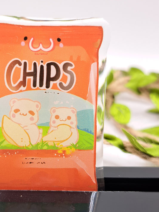 Précommande – Pin's Acrylic "Chips nature"