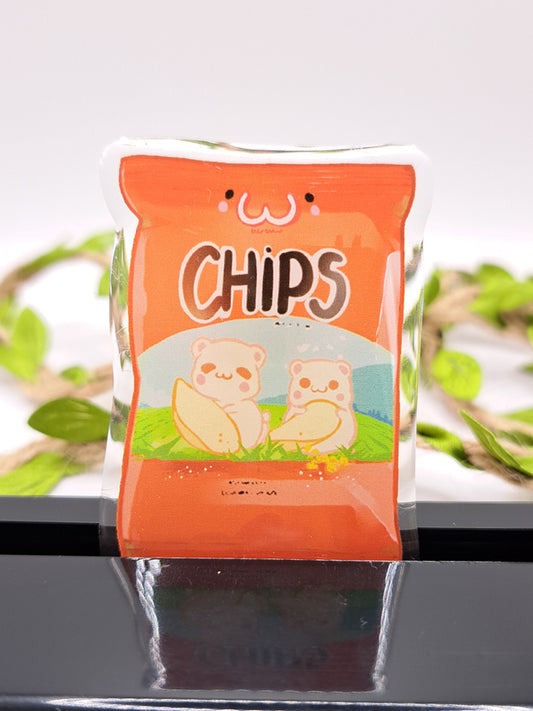 Précommande – Pin's Acrylic "Chips nature"