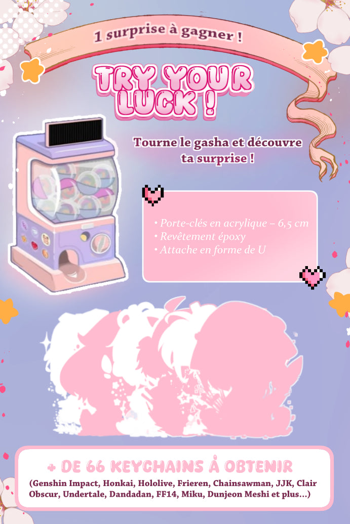 Précommande - GASHA Mystery Keychain