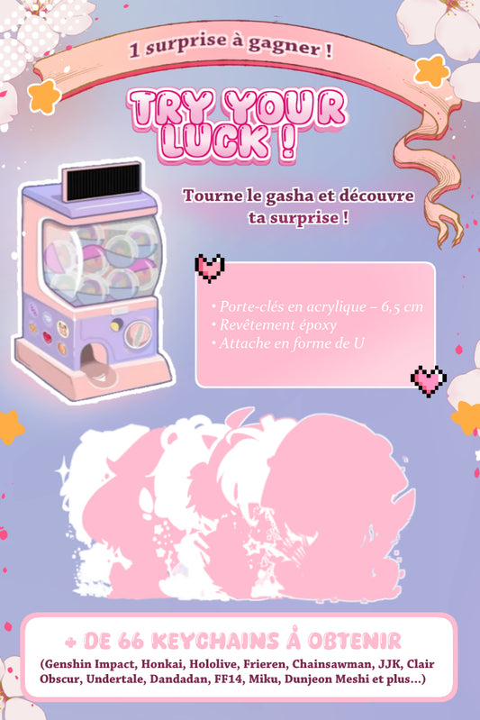 Précommande - GASHA Mystery Keychain