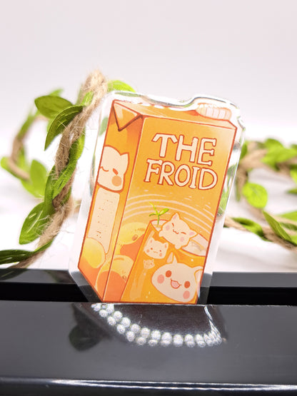 Précommande – Pin's Acrylic "Thé froid pêche"