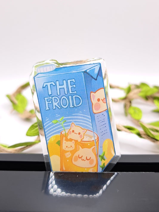 Précommande – Pin's Acrylic "Thé froid Citron"